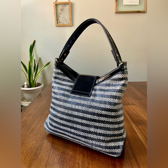 Vintage Kate Spade Y2K Striped Hobo Shoulder Bag - Picture 11 of 11